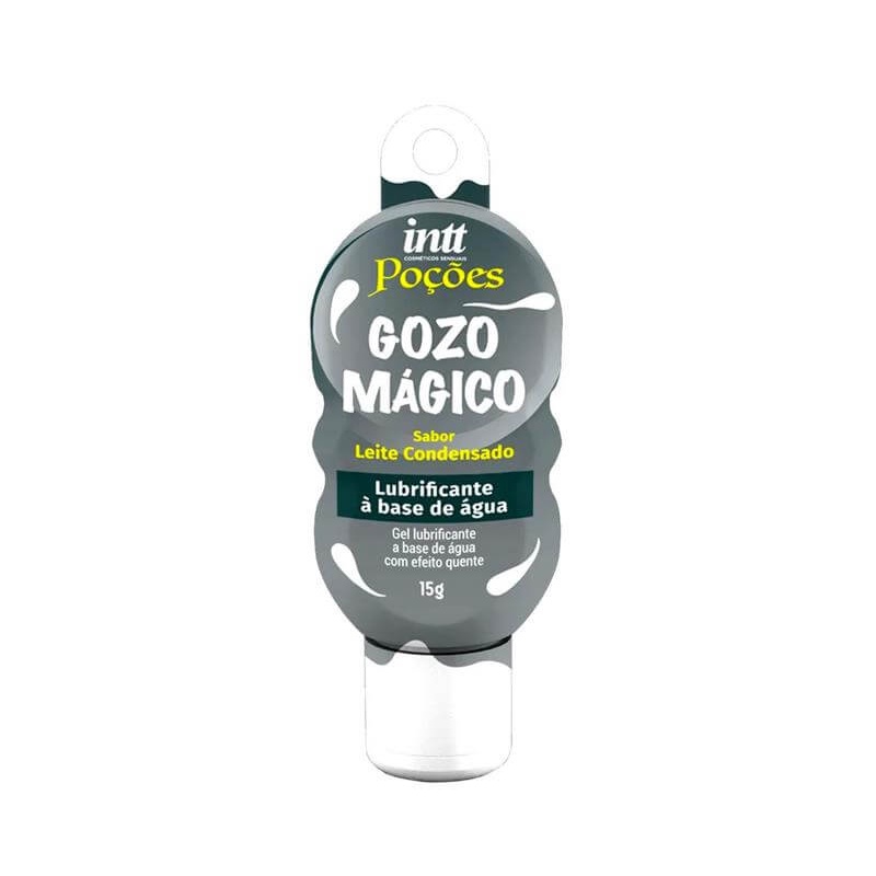 Lubrificante a Base de Água no Sabor de Leite Condensado com Efeito que Esquenta - Intt Poções Gozo Mágico - 15g - Oferta na Shopee