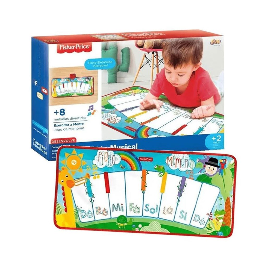 Fisher Price Tapete Musical Interativo F0005-9 - Fun Fisher Price Tapete Musical Interativo F0005-9 - Fun - Oferta na Shopee