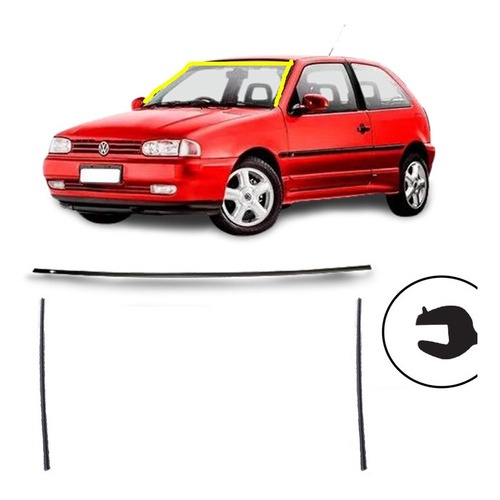Kit Borracha Moldura Parabrisa Friso Gol Parati Bola G2 Y Kit Borracha Moldura Parabrisa Friso Gol Parati Bola G2 Y - Oferta na Shopee