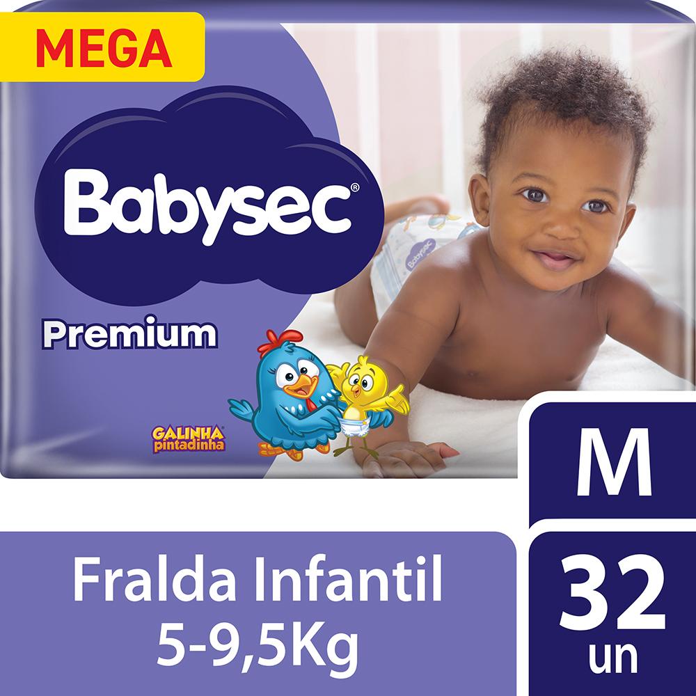 Fralda Babysec Galinha Pintadinha Premium Tamanho M 32 unidades - Oferta na Shopee