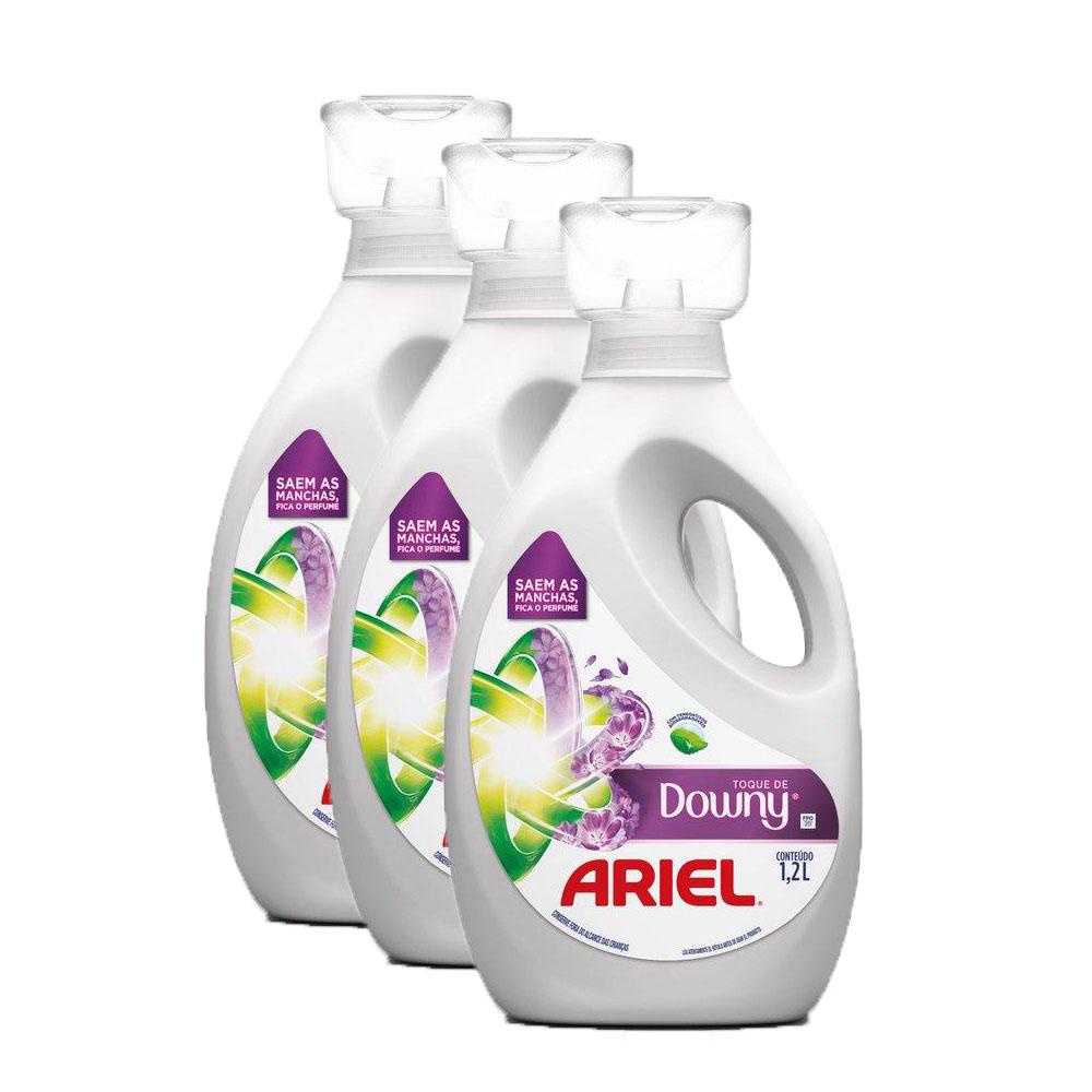 Kit 3 Sabão Líquido Concentrado Ariel com toque de Downy 1