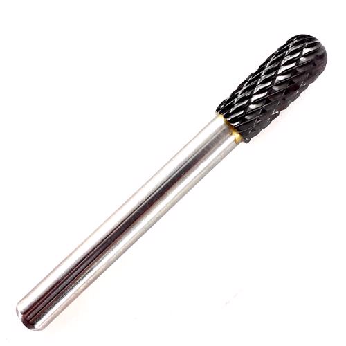 Lima Rotativa Cilíndrica com Raio em Metal Duro MD 8,00mm 45,0018 ROCAST Lima Rotativa Cilíndrica com Raio em Metal Duro MD 8