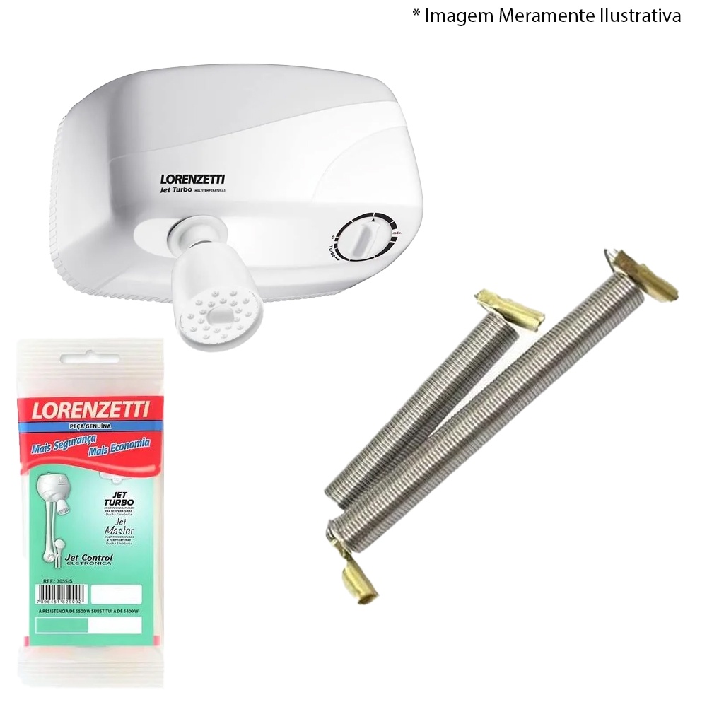 Resistência Jet Turbo 7500W 220V 3055-R Lorenzetti - Oferta na Shopee