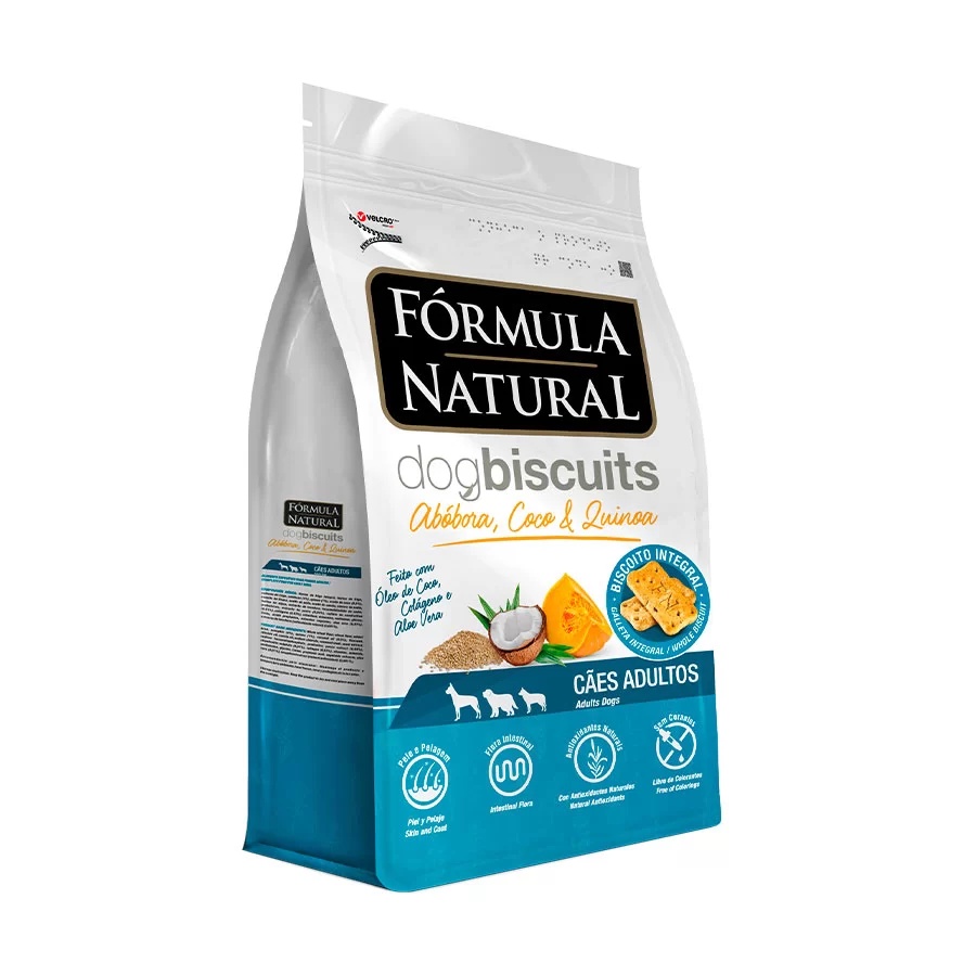 Biscoitos Fórmula Natural Dog Biscuits Para Cães De Adultos De Médio E Grande Porte Sabor Abóbora 250g - Oferta na Shopee