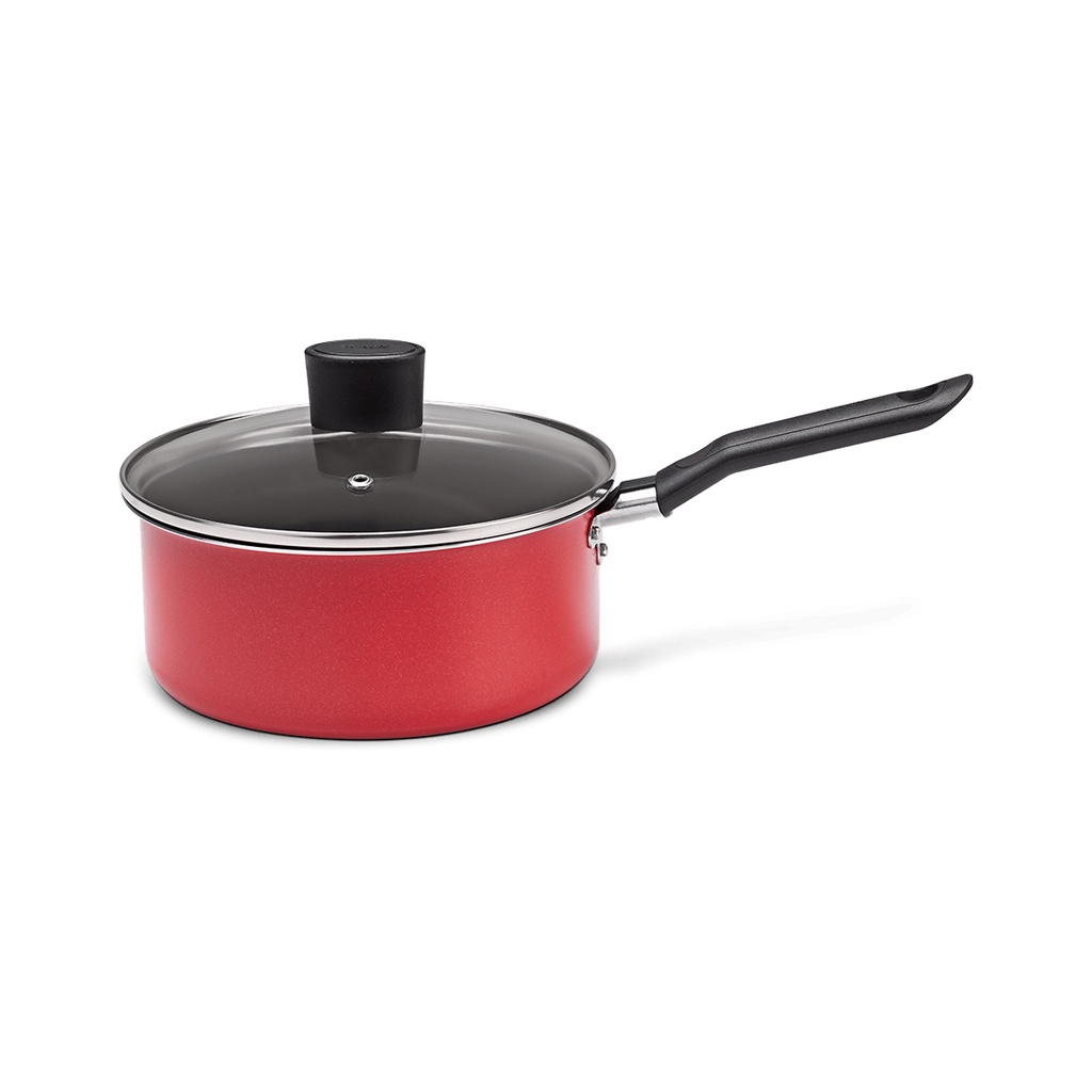 Panela Com Tampa Brinox Garlic Antiaderente 2,5 Litros Ø 20 cm Vermelho Panela Com Tampa Brinox Garlic Antiaderente 2