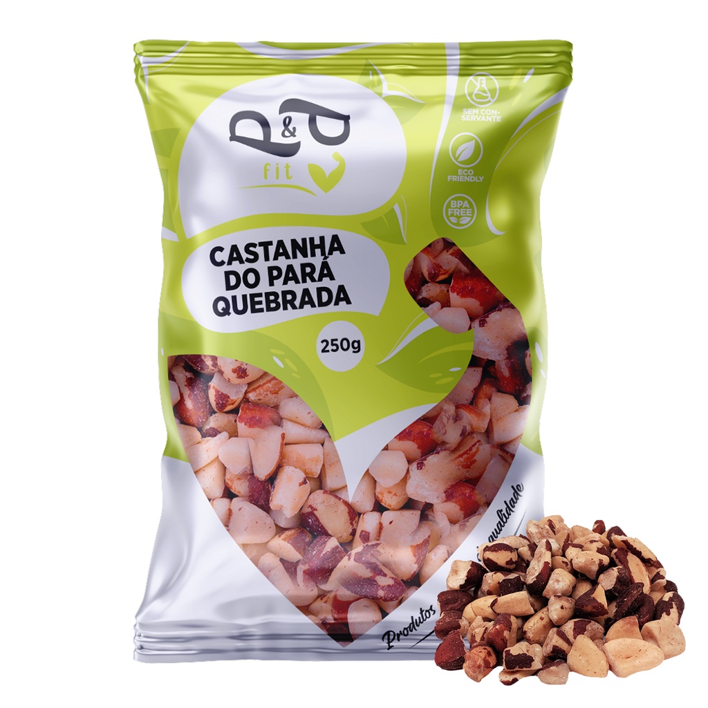 Castanha do Pará Pedaço/Quebrada - 250g - P&P Castanha do Pará Pedaço/Quebrada - 250g - P&P - Oferta na Shopee