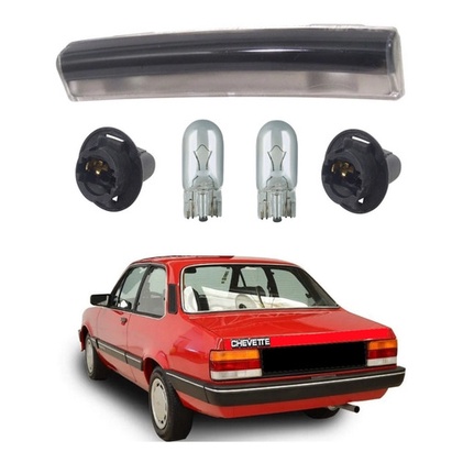 Lanterna Placa + Soquete + Lampadas Chevette Apos 1983 Lanterna Placa + Soquete + Lampadas Chevette Apos 1983