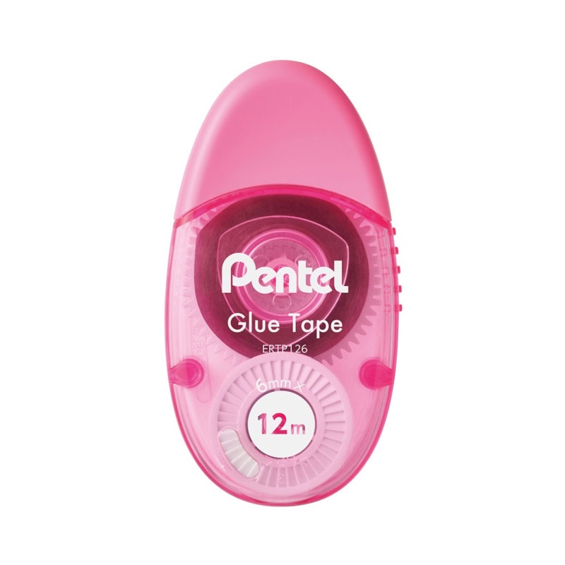 Cola em fita 6mmx12m Rosa Pentel - Oferta na Shopee