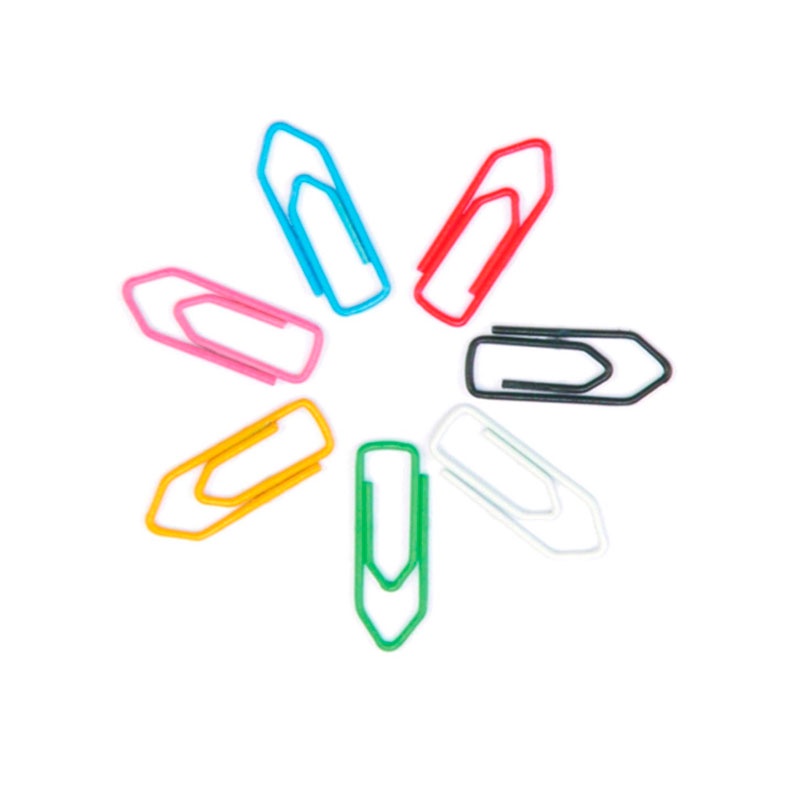 Clips colorido NR 5 com 100 unidades ACC - Oferta na Shopee
