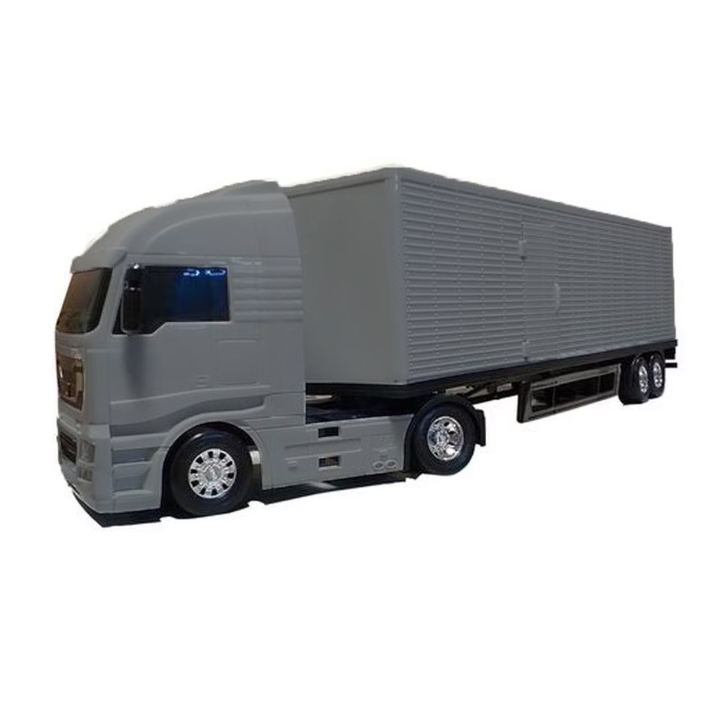 Brinquedo Infantil Caminhão Baú 67cm Diamond Truck Cinza 1330 - Roma Brinquedo Infantil Caminhão Baú 67cm Diamond Truck Cinza 1330 - Roma - Oferta na Shopee