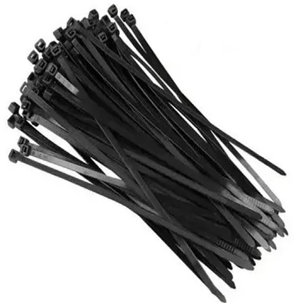 ABRACADEIRA DE NYLON -7.6MM x 200MM - PRETA - GYAN021B - Oferta na Shopee