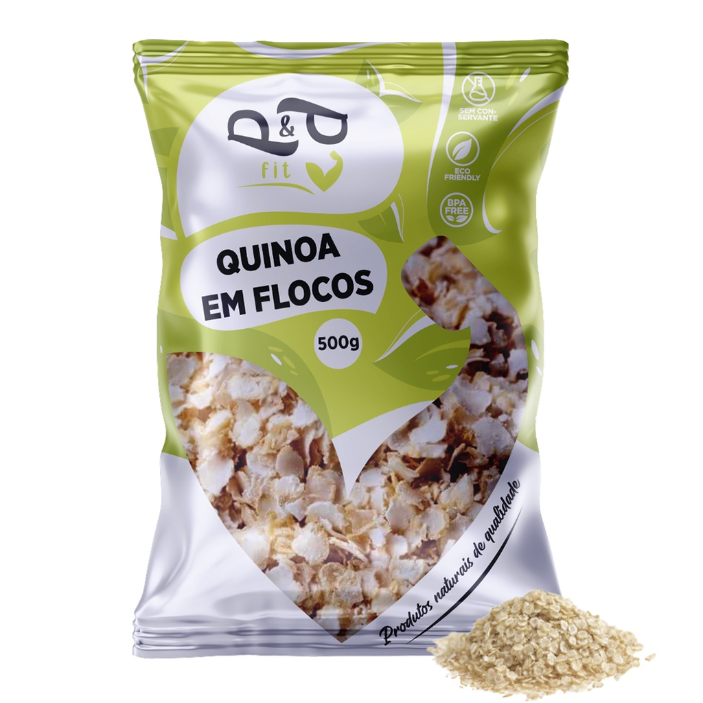 Quinoa em Flocos - 500g - P&P - Oferta na Shopee