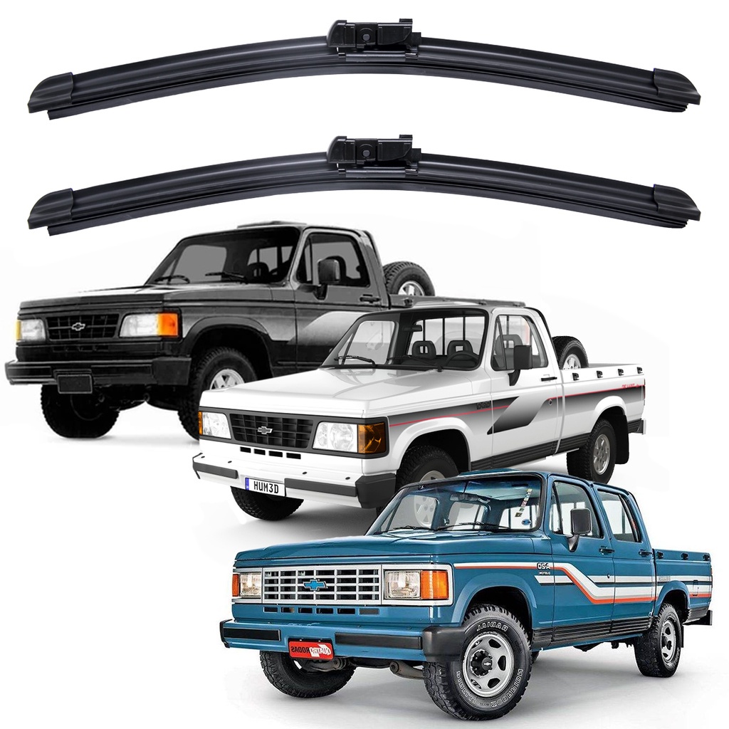 Par Palhetas Limpador Para-brisa Dianteiro GM Chevrolet D-20 A-20 C-20 Kit 2 Palheta Para Carro - Oferta na Shopee