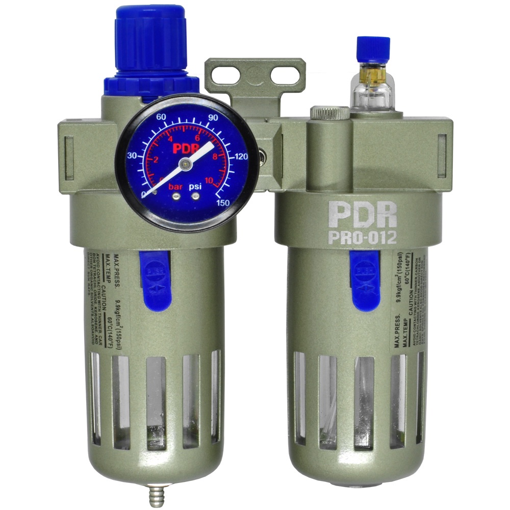 Filtro Regulador e Lubrificador 1/2" Pintura Compressor PDR Filtro Regulador e Lubrificador 1/2" Pintura Compressor PDR - Oferta na Shopee