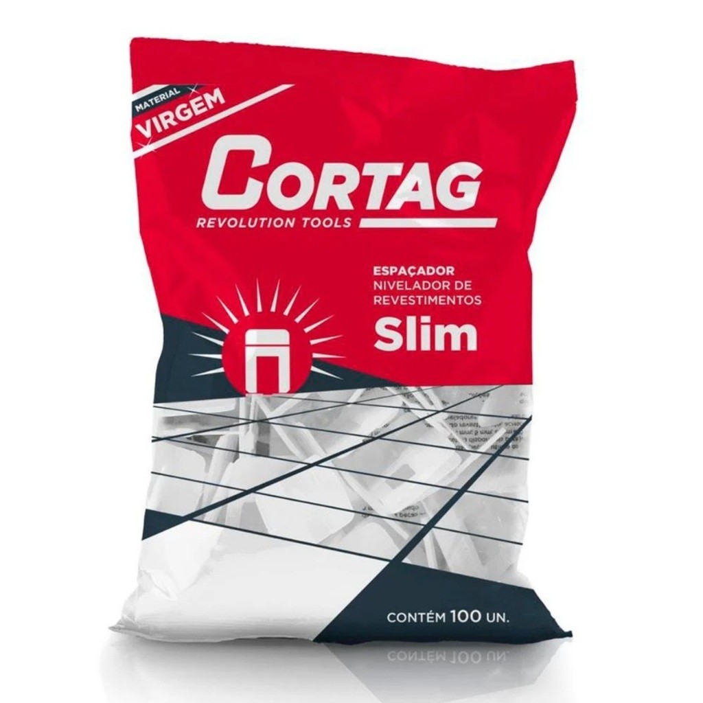 Espaçador Nivelador 1,5mm Slim 100 Peças - Cortag Espaçador Nivelador 1