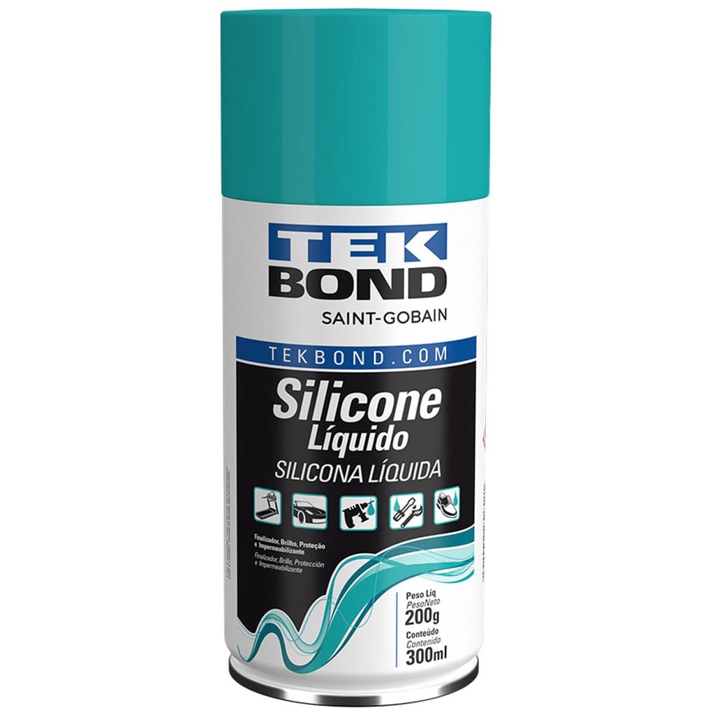 Silicone Líquido TekSpray Incolor 300ml 200g Tekbond TKS2521 Silicone Líquido TekSpray Incolor 300ml 200g Tekbond TKS2521 - Oferta na Shopee