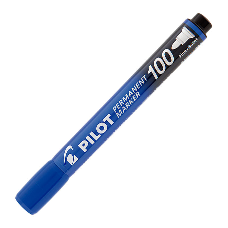 Pincel permanente marker SCA-100 Azul ponta redonda com 1 unidade Pilot - Oferta na Shopee