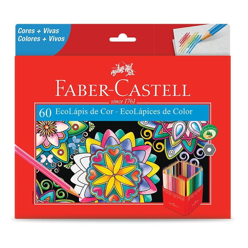 Lápis de cor 60 cores 120160G Faber-Castell Lápis de cor 60 cores 120160G Faber-Castell - Oferta na Shopee