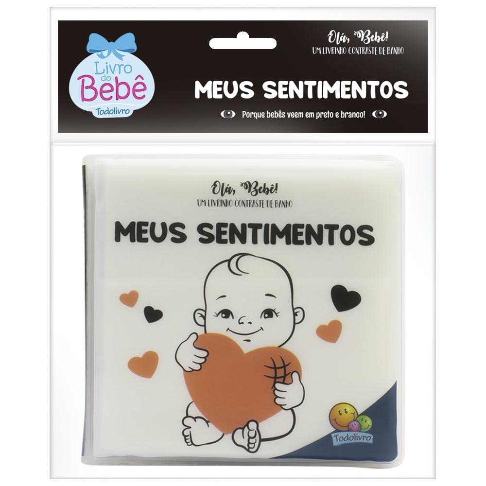 Livrinho de Contraste de Banho | Meus Sentimentos | Olá, Bebê! Livrinho de Contraste de Banho | Meus Sentimentos | Olá