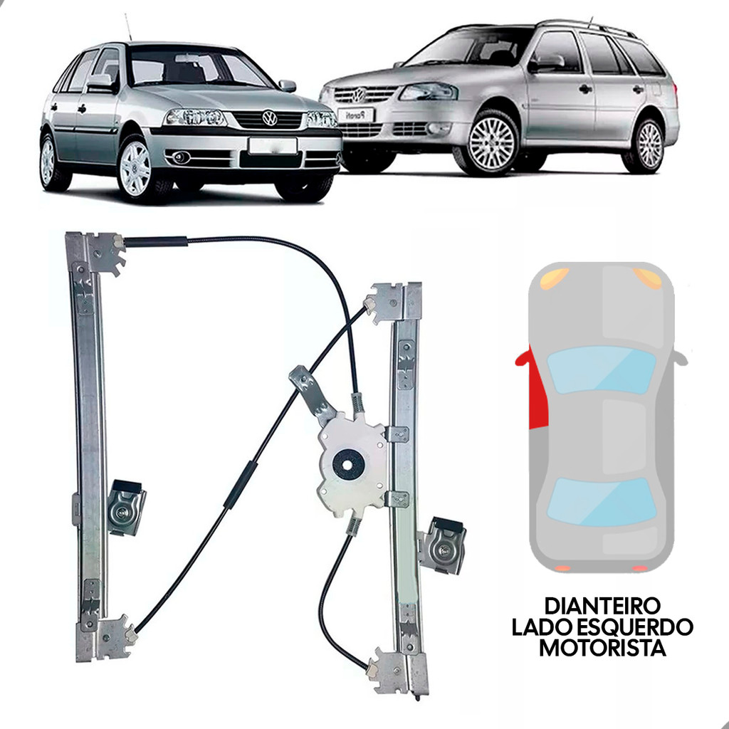 Maquina Subida e Descida Vidro Elétrico Volkswagen Gol G2 G3 G4 2000-2013 Porta Motorista Esquerdo Maquina Subida e Descida Vidro Elétrico Volkswagen Gol G2 G3 G4 2000-2013 Porta Motorista Esquerdo - Oferta na Shopee