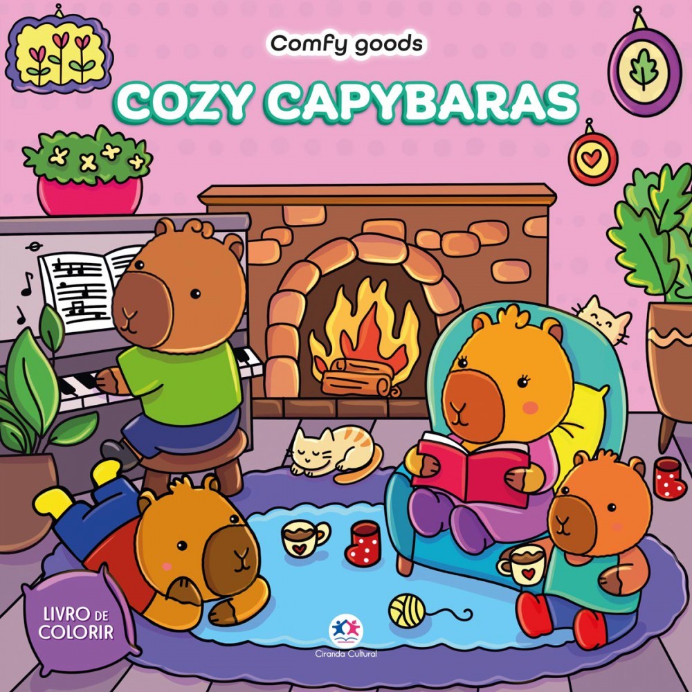 Livro Cozy capybaras Livro Cozy capybaras - Oferta na Shopee
