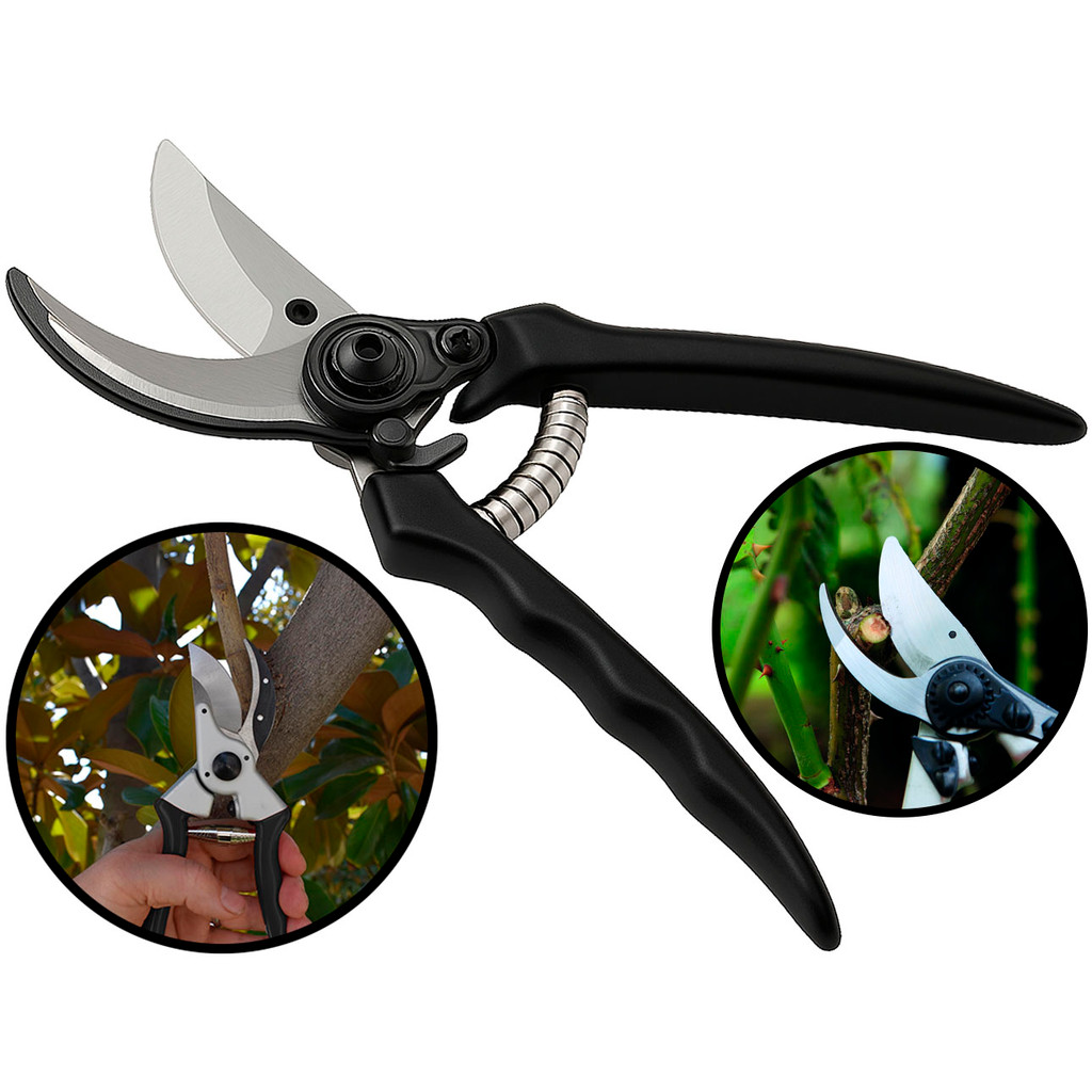 Tesoura Manual De Poda Galhos Arbustos Jardinagem Lâmina Metálica Profissional Com Mola Hutz Tesoura Manual De Poda Galhos Arbustos Jardinagem Lâmina Metálica Profissional Com Mola Hutz