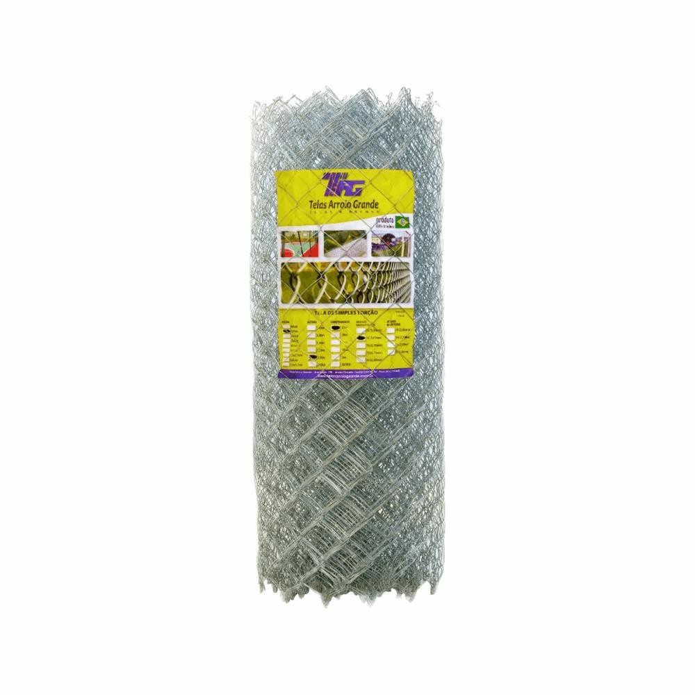TELA SIMPLES TORÇÃO MALHA 70x70mm FIO BWG 16 (1