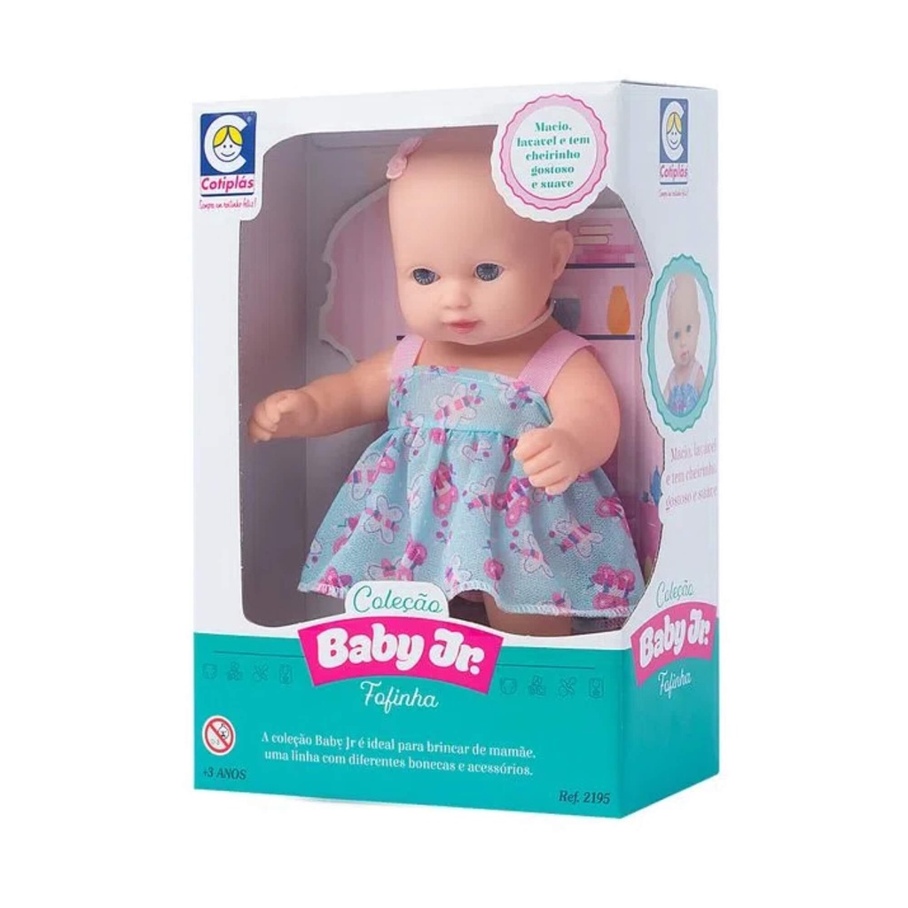 Boneca Coleção Baby Junior Fofinha 27cm em Vinil Cotiplas - 2195 Boneca Coleção Baby Junior Fofinha 27cm em Vinil Cotiplas - 2195 - Oferta na Shopee