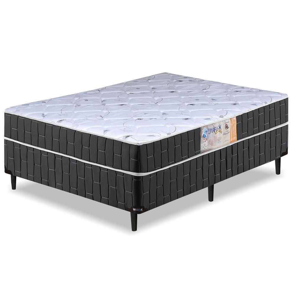 Cama Box Casal Conjugado Granada Umaflex Preto/branco Flor Cama Box Casal Conjugado Granada Umaflex Preto/branco Flor - Oferta na Shopee