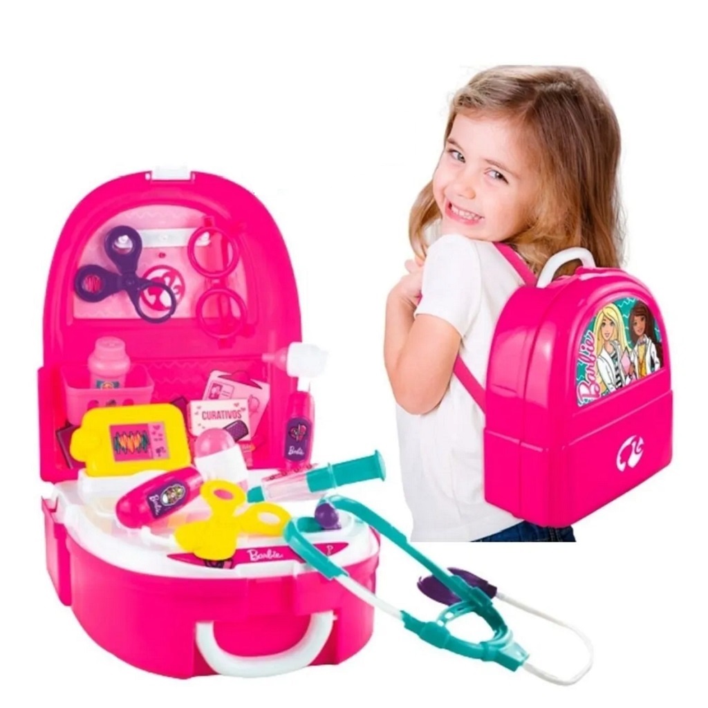 Barbie Doutora Medica Mochila Com Acessórios F00629 - Fun - Oferta na Shopee