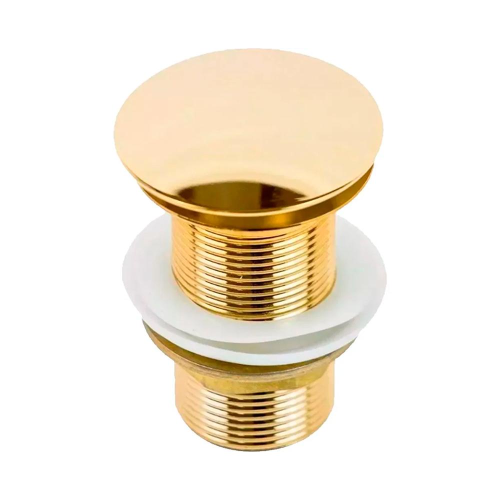 Válvula de escoamento Click para Cuba de banheiro Iguatemi - Dourada - Oferta na Shopee