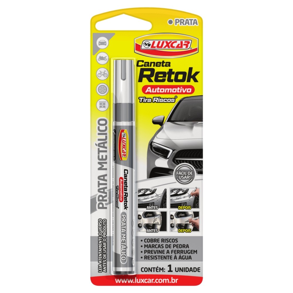 CANETA RETOK TIRA RISCO LUXCAR PRATA METALICO CANETA RETOK TIRA RISCO LUXCAR PRATA METALICO - Oferta na Shopee
