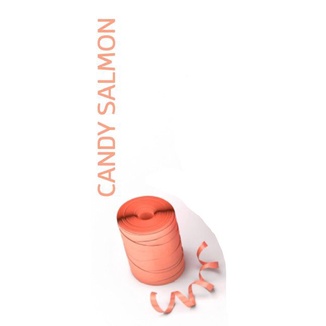 Rolo Fitilho Candy Salmon - 5mm x 50m - EmFesta Rolo Fitilho Candy Salmon - 5mm x 50m - EmFesta - Oferta na Shopee