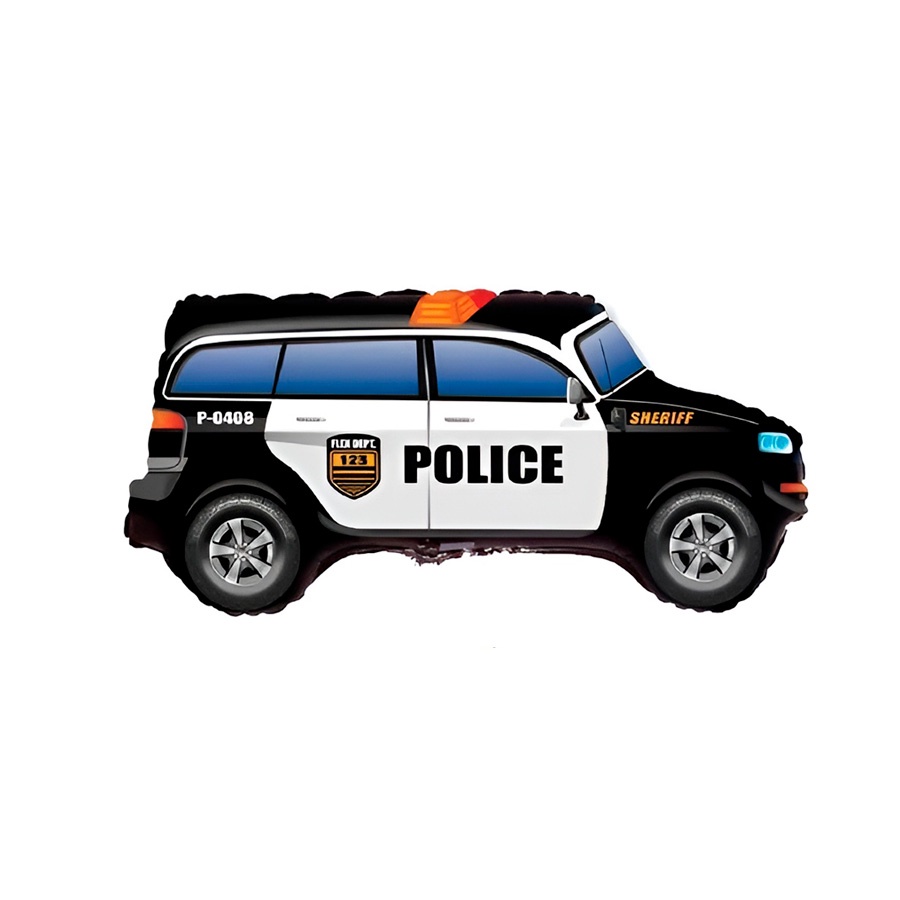 Balão de Festa Metalizado 30" 78cm - Carro Polícia - 1 unidade - Rizzo Balão de Festa Metalizado 30" 78cm - Carro Polícia - 1 unidade - Rizzo - Oferta na Shopee
