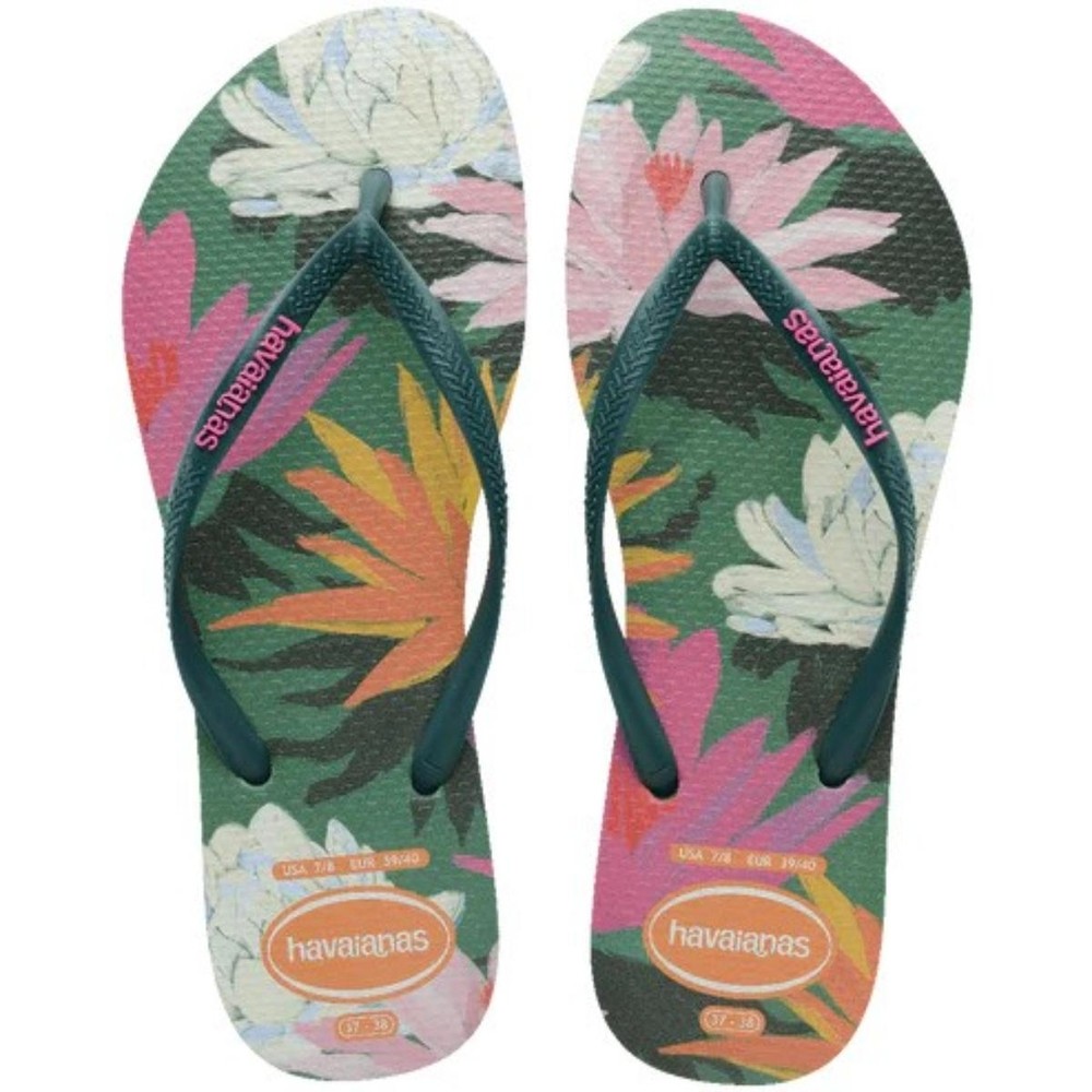 Chinelo Havaianas Slim Summer Bliss Feminino - Verde Chinelo Havaianas Slim Summer Bliss Feminino - Verde - Oferta na Shopee