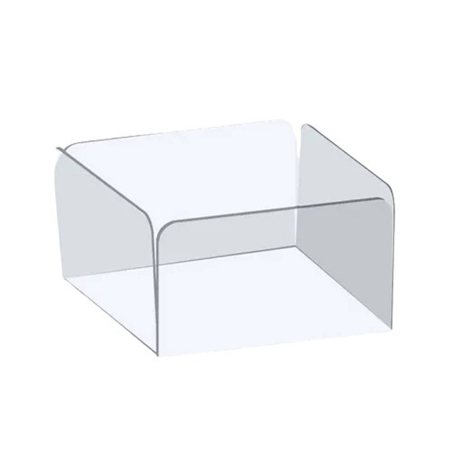 Forminha para Doces 4 Pétalas Quadrada (3,5x3,5x2,5cm) Transparente - 50 unidades - ASSK - Rizzo Forminha para Doces 4 Pétalas Quadrada (3