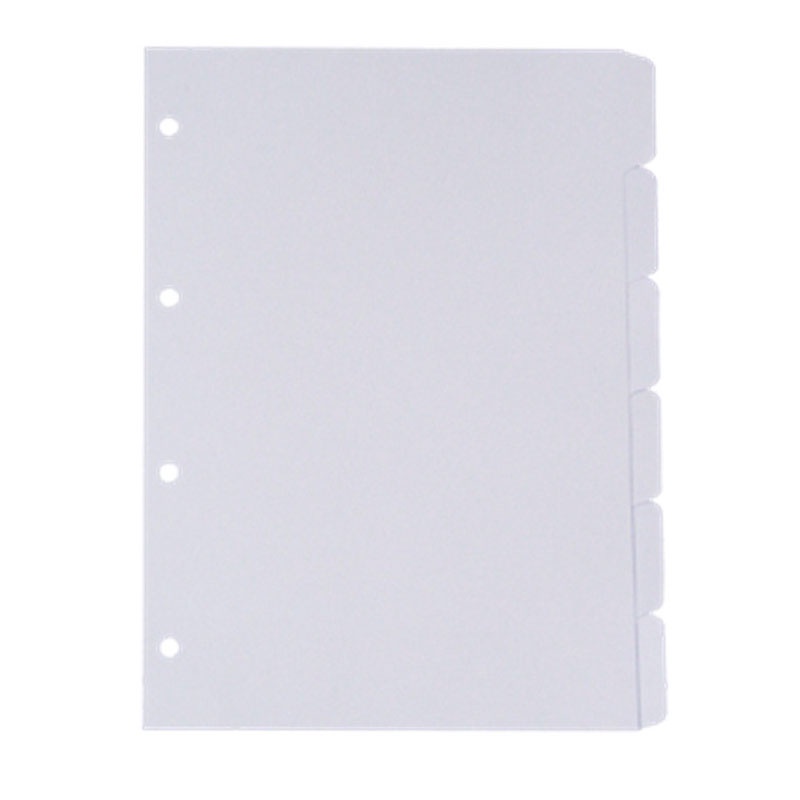 Divisória de cartolina branca A4 6 projeções 1202 Delucas - Oferta na Shopee