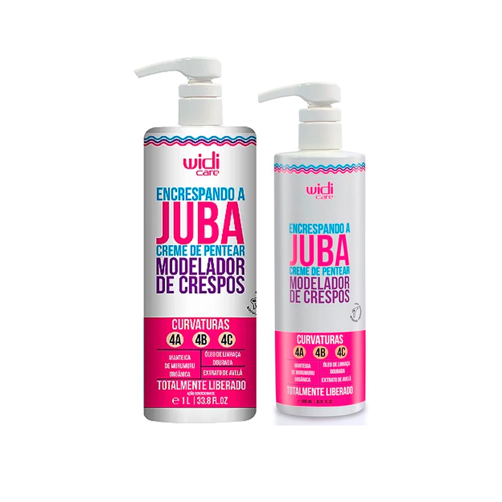 Kit Encrespando a Juba Creme de Pentear 1L e 500ml - Widi Care Kit Encrespando a Juba Creme de Pentear 1L e 500ml - Widi Care - Oferta na Shopee