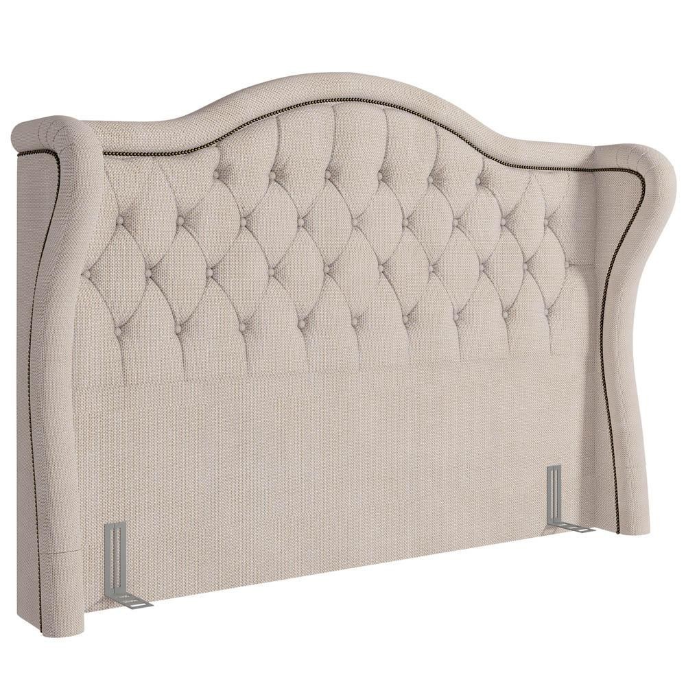 Cabeceira Cama Box Casal King 195cm Antibes P02 Linho Bege Cru - Mpozenato Cabeceira Cama Box Casal King 195cm Antibes P02 Linho Bege Cru - Mpozenato - Oferta na Shopee
