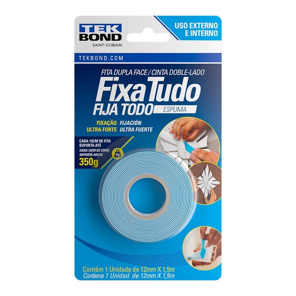 Fita Dupla Face De Espuma 12mm 350g Tekbond Fita Dupla Face De Espuma 12mm 350g Tekbond - Oferta na Shopee