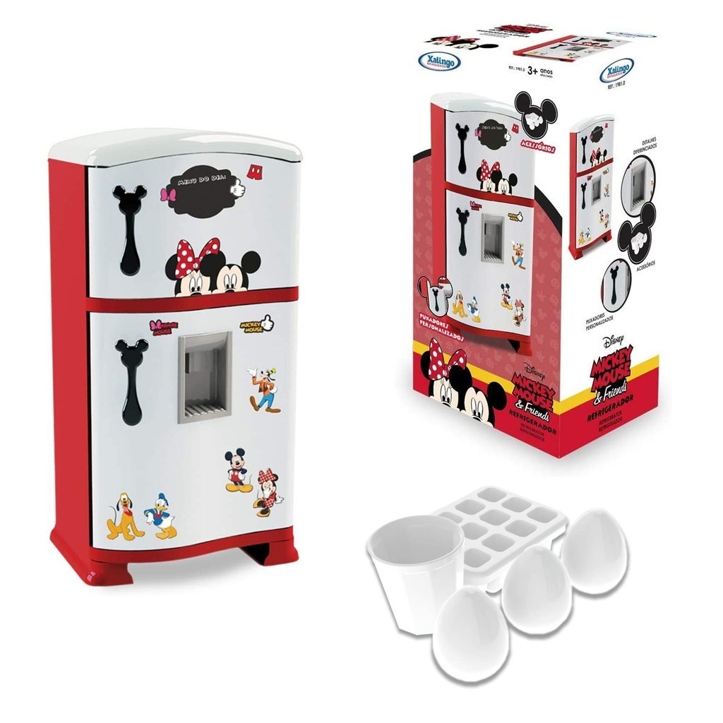 Brinquedo Refrigerador Infantil Mickey Com Acessórios Xalingo 19810 Infantil Criança Faz de Conta Brinquedo Refrigerador Infantil Mickey Com Acessórios Xalingo 19810 Infantil Criança Faz de Conta - Oferta na Shopee