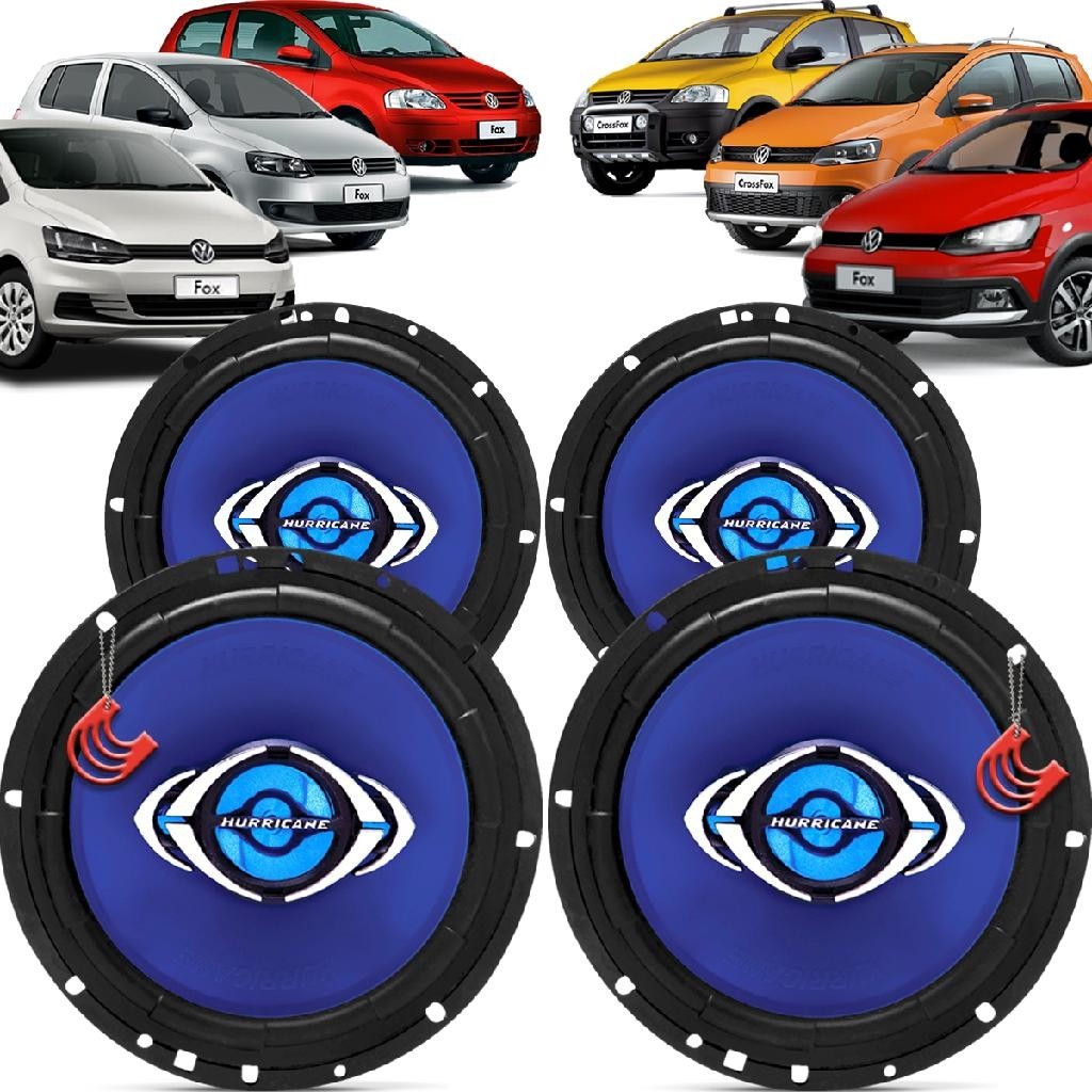 Kit Alto Falantes Dianteiros e Traseiros Volkswagen Fox Crossfox 2003 a 2022 - Hurricane Class 520w Kit Alto Falantes Dianteiros e Traseiros Volkswagen Fox Crossfox 2003 a 2022 - Hurricane Class 520w - Oferta na Shopee