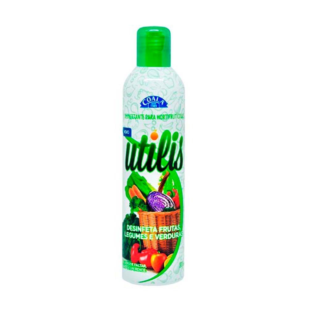 Coala Desinfetante de Hortifrutícolas Utilis 300 ml - Oferta na Shopee