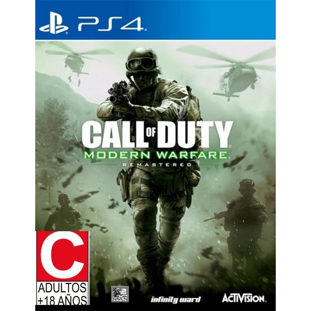 Call of Duty Modern Warfare Remastered PS4 Midia Fisica - Oferta na Shopee