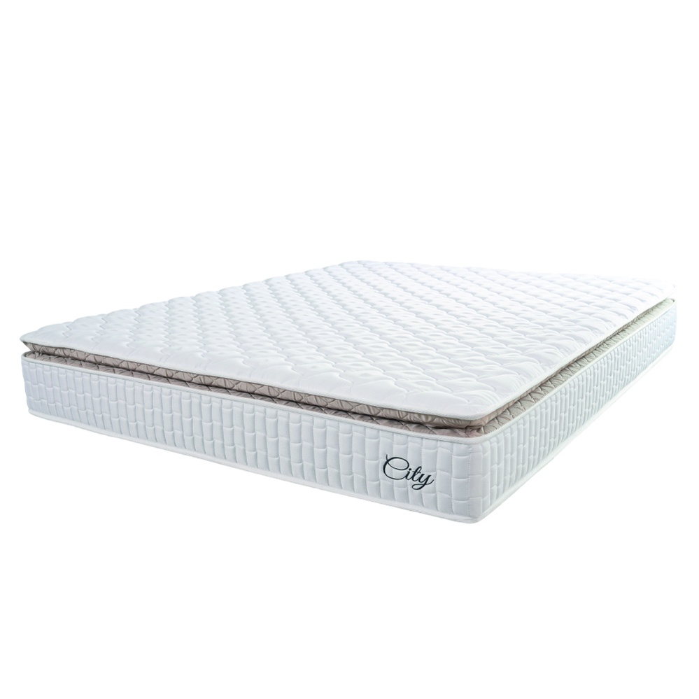 Colchão Casal Molas Ensacadas City Pillow Top 138x188x23cm Branco/Bege Hellen - Suporta até 110kg por Pessoa Colchão Casal Molas Ensacadas City Pillow Top 138x188x23cm Branco/Bege Hellen - Suporta até 110kg por Pessoa - Oferta na Shopee