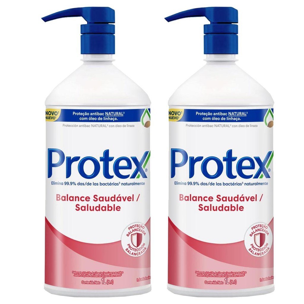 Kit Sabonete Líquido Para Mãos Protex Balance 1L com 2 uni. Kit Sabonete Líquido Para Mãos Protex Balance 1L com 2 uni. - Oferta na Shopee