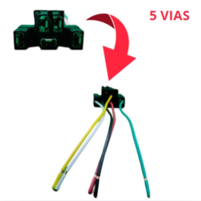 CHICOTE VIDRO ELETRICO 05 VIAS VW/GM - CHW05004 CHICOTE VIDRO ELETRICO 05 VIAS VW/GM - CHW05004 - Oferta na Shopee