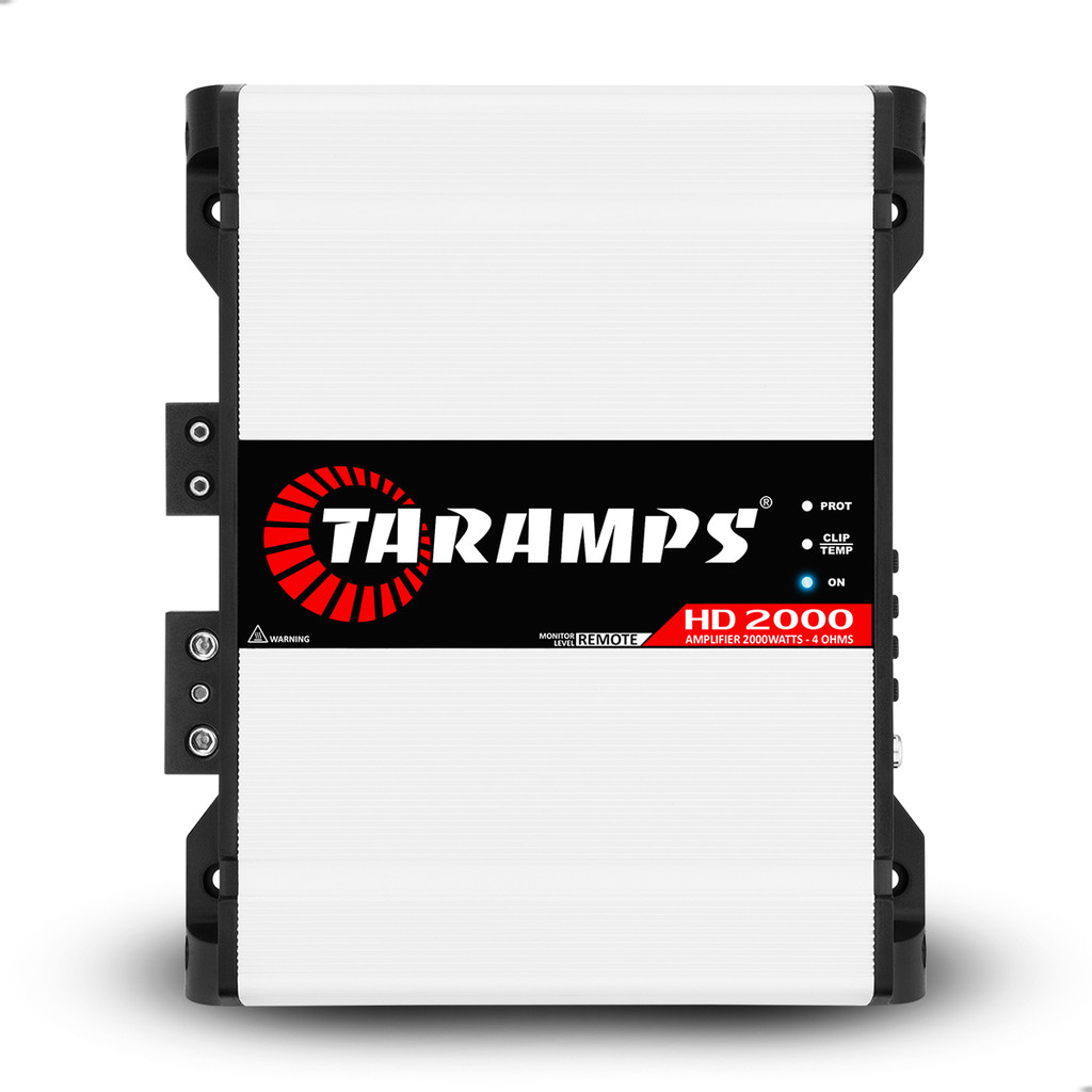 Amplificador Taramps HD2000 2000W RMS 4 Ohms Classe D 1 Canal com Bass Boost e Monitor M1 para Som Automotivo - Oferta na Shopee
