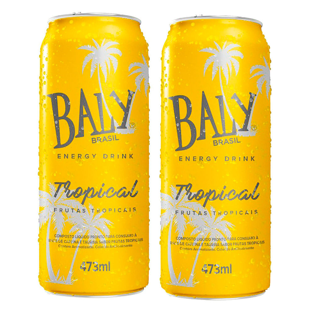 Kit 2 Energético Baly Tropical 473ml - Oferta na Shopee