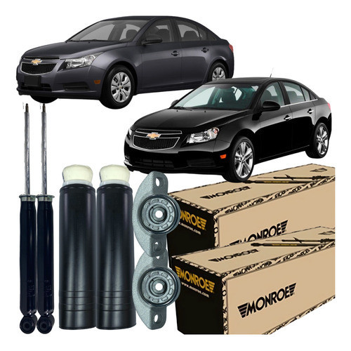 Kit Amortecedor Traseiro Original Monroe Coifa Batente Gm Cruze 1.8 16v 2011 A 2016 - Oferta na Shopee
